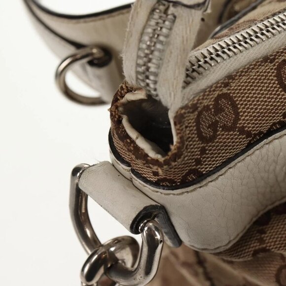 GUCCI GG Canvas Hand Bag 2way Beige White Auth ep10950 - Picture 11 of 16